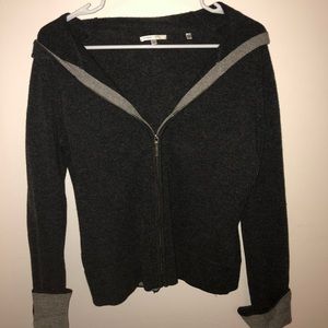 Vintage Vince cashmere zip-up hoodie